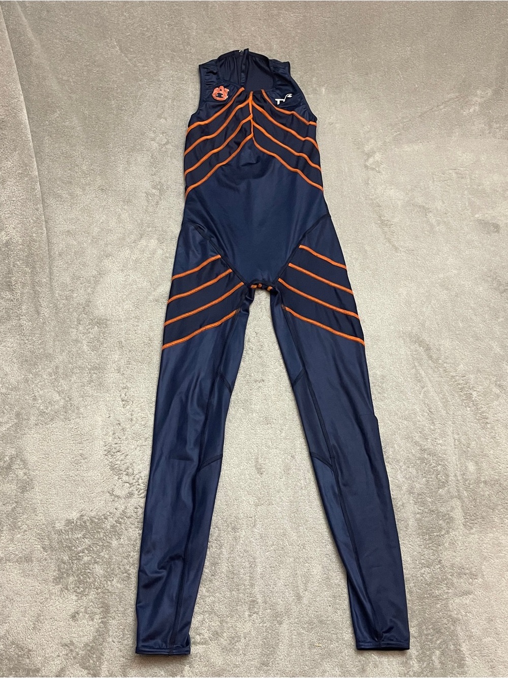 Vintage TYR Competition Swimming Body Skin Auburn University Men's Size 32 Navy